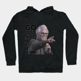 Go Outside Nerd Hoodie